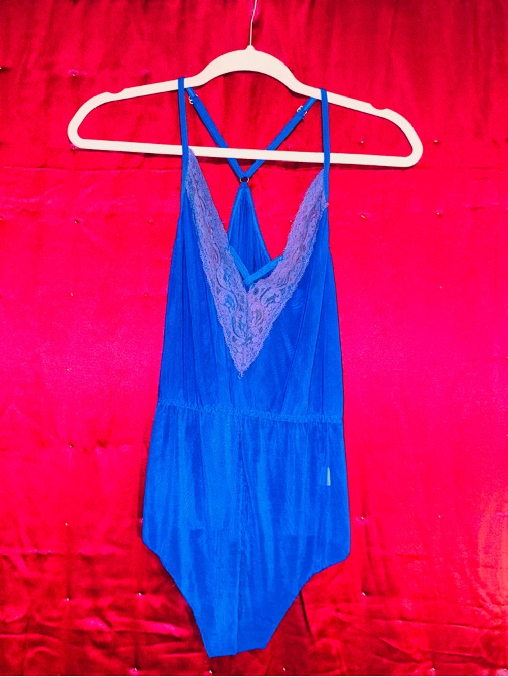 👑 SEXY SIZE MEDIUM ROYAL BLUE BABYDOLL / TEDDY  Bodysuit - Women Intimates